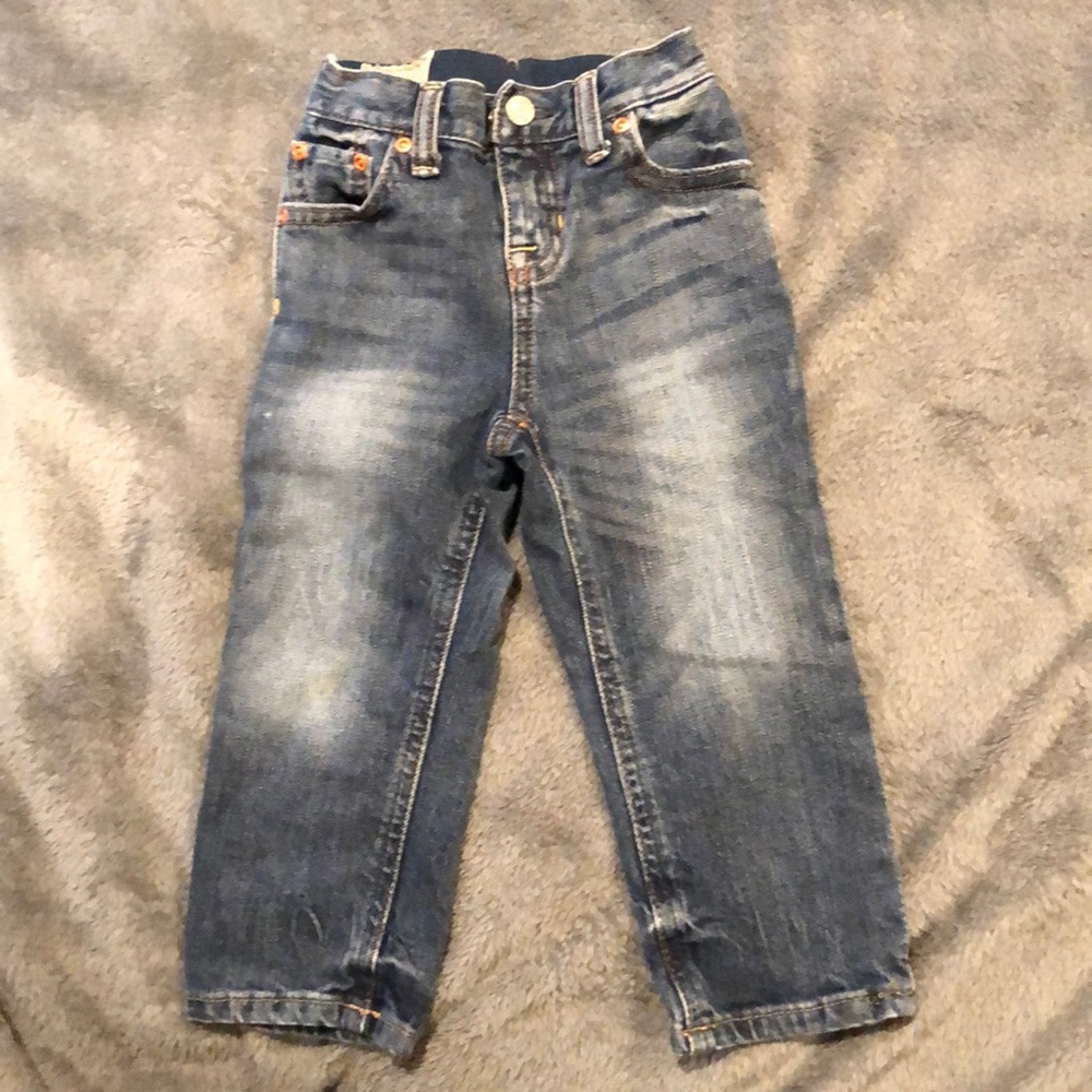 Polo jeans, 24m, EUC, classic blue with fading.